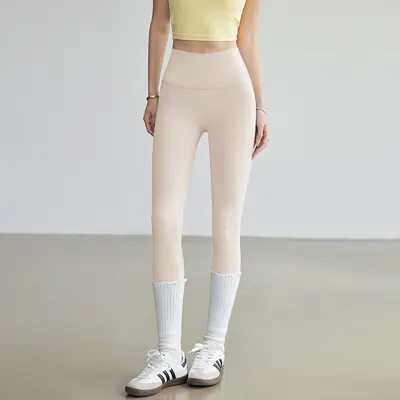 Pilates-Yogahose, hohe Taille, Po-Lifting, Haifischhose - 13