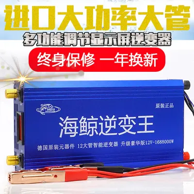 12V Battery Smart Digital Inverter Booster Converter, High Power - 3