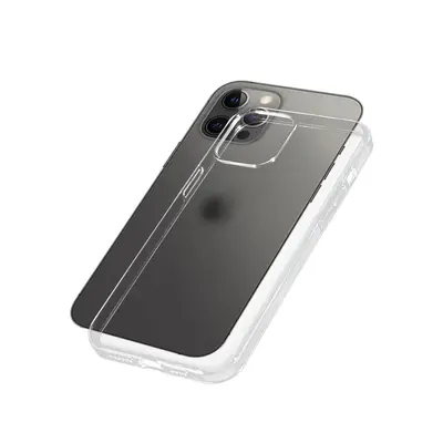 Phone case for iPhone 8/X/11/12, clear, PC+TPU, scratch-resistant