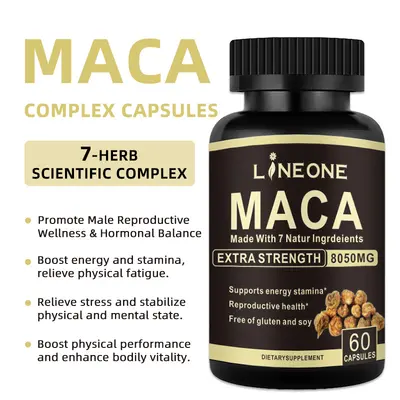 Maca Capsules Sports Nutrition Supplement, 60 Capsules