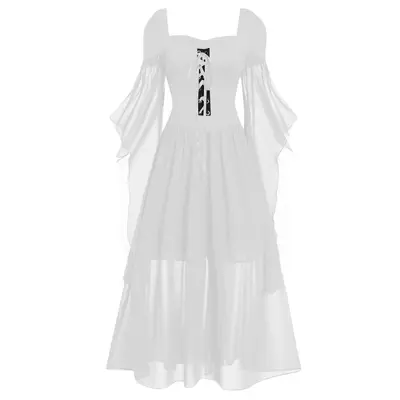 Halloween Hexen-Trägerkleid lang, 10 Farben - 9