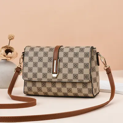 Middle-Aged Mom Crossbody Bag, Korean Style Simple Shoulder Bag - 7