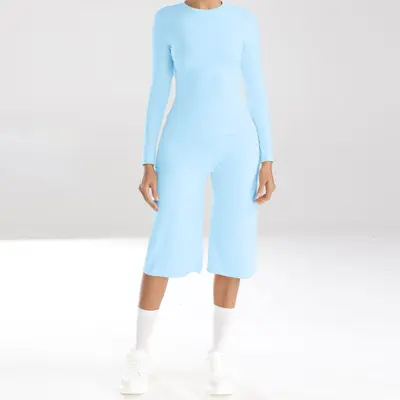 Long Sleeve Yoga Set Women Two-Piece Quick-Dry High Waist Fitness Wear - 12