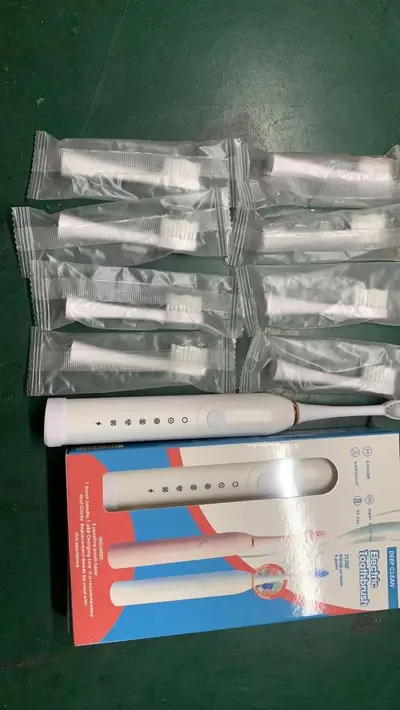 Rechargeable Soft Bristle Waterproof Ultrasonic Electric Toothbrush for Adults - 9