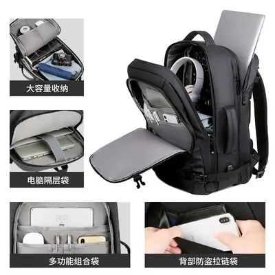 Waterproof laptop backpack, large-capacity school and travel bag - 5