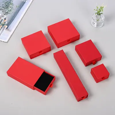 Drawer Jewelry Box Earring Stud Packaging Carton Ring Earring Box Can Add Logo Necklace Box - 8