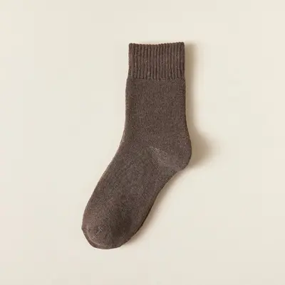 Men's Winter Terry Mid-Calf Socks, Thick, Warm and Sweat-Absorbing - 12