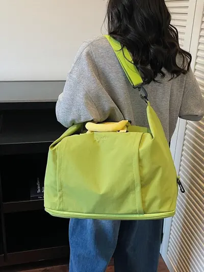 Große Reisetasche für Grenzübergang mit erweiterbarer Kapazität, Damen-Kurzstrecken-Geschäftsreise-Gepäck, Bordgepäck-Tasche, multifunktionale Fitness-Tasche