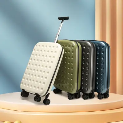 Foldable Trolley Suitcase 20 inch Universal Wheels Portable Carry-On - 5