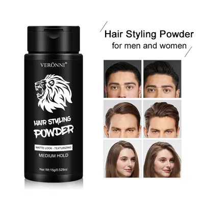 VERONNI Styling Volumizing Powder Dry Shampoo Hair Root Volume Powder for Men and Women, Oil Control Flip-Top Bangs Refresh, No Rinse 15g Cross-Border Source - 3