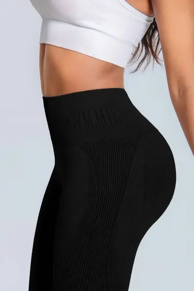 Seamless yoga pants, quick-dry, butt-lifting, alphabet print - 13