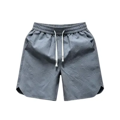 Herren-Sommershorts, einfarbige Sportshorts, feinkariert, Strandshorts