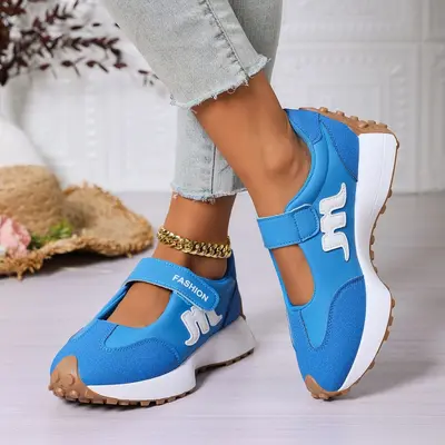 Women's Plus Size Chunky Dad Sneakers, Thick Sole - 10