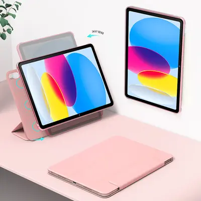 Magnetic iPad Case for 2022 Models, 10th Gen, 10.9 and 11 inch, Rotating and Detachable - 12