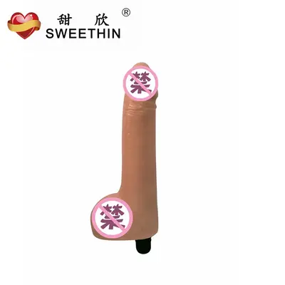 Tianxin Mini Massage Gun Attachment, Realistic Dildo-Shaped Head