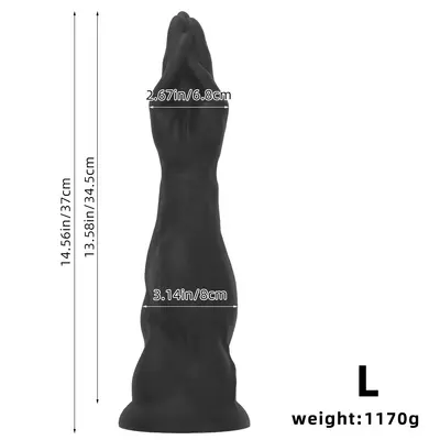46*9.9 cm Liquid Silicone Anal Plug Dilator for Men - 8