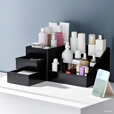 Kosmetik-Aufbewahrungsbox Schminkplatz Badezimmer-Organizer - 9