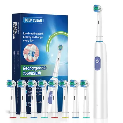 Round Head Electric Toothbrush, Sonic, Waterproof, 5 Speeds - 13