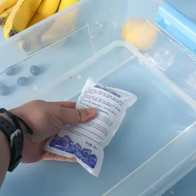 Kendinden emici buz torbası deniz ürünleri ekspres soğutmalı meyve koruma hava taşımacılığı buz torbası taşınabilir açık tek kullanımlık buz torbası