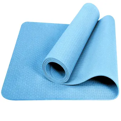 TPE-Yogamatte 6mm rutschfest und geruchlos, einfarbig - 11