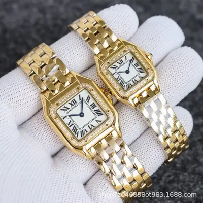 Cheetah Classic Stainless Steel Square Quartz Women's Watch - 3