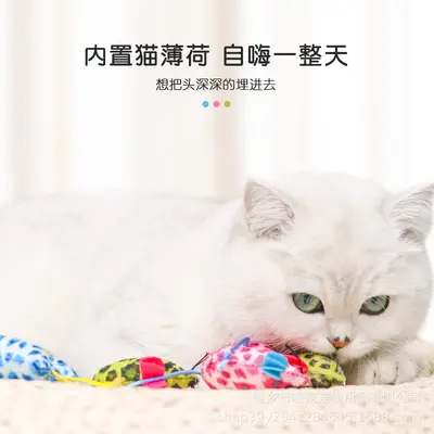Manufacturer New Plush Simulation Little Mouse Cat Toy Catnip Mouse Scratch-Resistant Bite-Resistant Interactive Pet Supplies