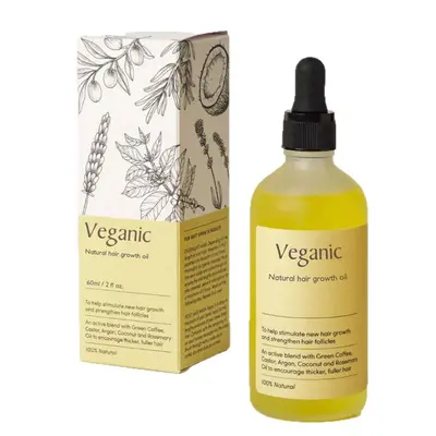 跨境爆款Natural Hair Growth Oil Veganic头发营养液育发油防脱