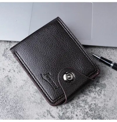 Men's Short Wallet, Multi-Card Slots, Coin Pocket - 9