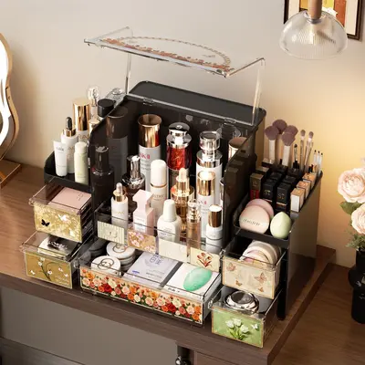 Premium dressing table storage cabinet drawer-type dust-proof large capacity