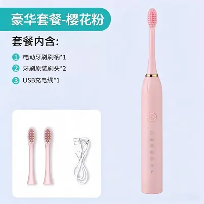 Soft Bristle Rechargeable Sonic Electric Toothbrush with Water Flosser - 9