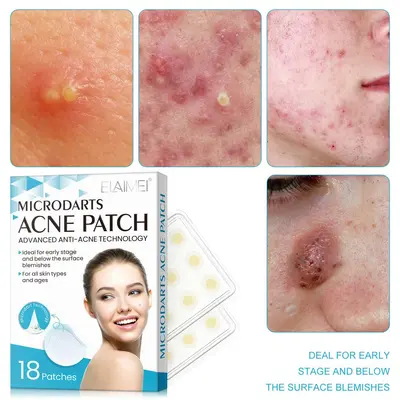 ELAIMEI Microneedle Hydrocolloid Acne Patch, Invisible - 3