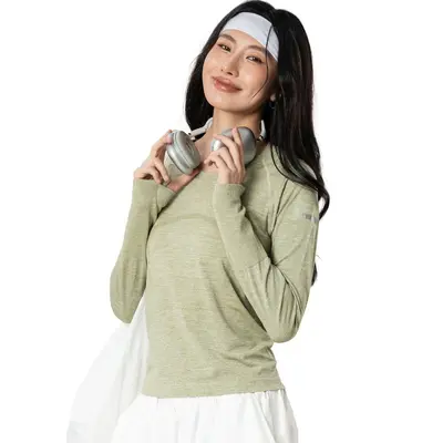 Autumn Round Neck Long Sleeve Running and Yoga Top, Nude Feel - 5