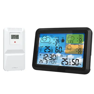 Tuya WLAN-Wetterstation mit Innen- und Außen-Thermo-Hygrometer
