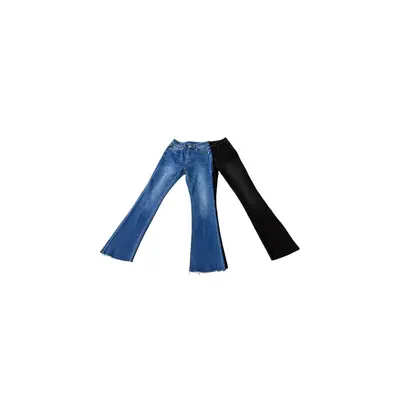 Yüksek Belli Kot Pantolon, Yüksek Esneklik, Geniş Paça