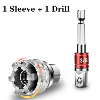 Electric Wrench Socket Adapter for 3/8-3/4" Drive, 10-19 mm - 8