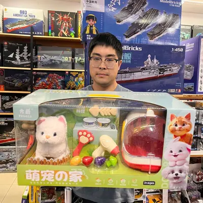 Children's Electric Cat and Dog Toy Set, Walking Gift Box