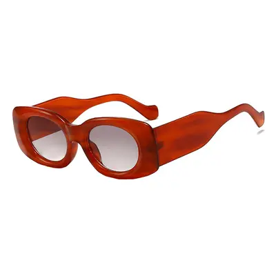 Square Concave Design Sunglasses, Street Style Fashion - 5