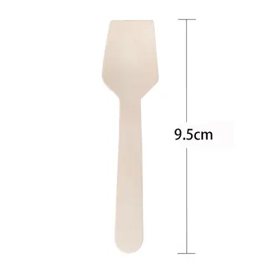Disposable Birch Wood Knife, Fork and Spoon Set, Biodegradable - 12