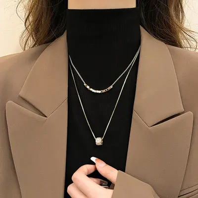 Çiçek Kolye Kolye, Minimalist İnsatagram Tarzı - 8