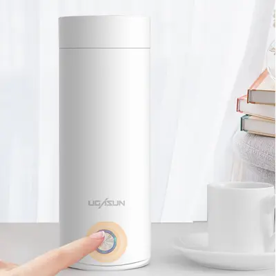 Portable Insulated Electric Heated Water Cup, Travel Size