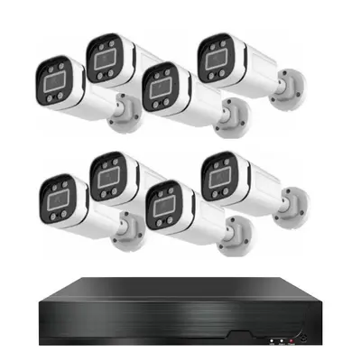 Analog gözetim seti 4 yollu 8 yollu koaksiyel HD AHD CCTV DVR kamera gece görüş su geçirmez uzaktan yiwu