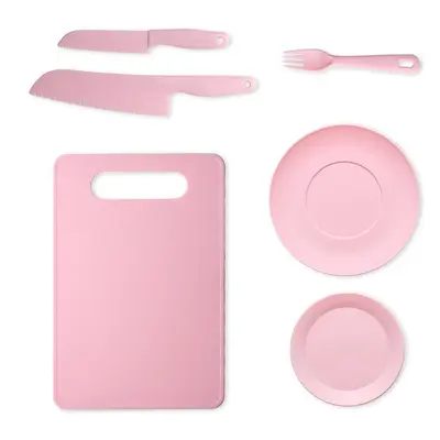 Children's safety knife and cutting board set, plastic educational kit - 11