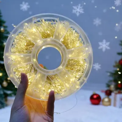 LED Copper Wire Christmas String Lights, Decorative