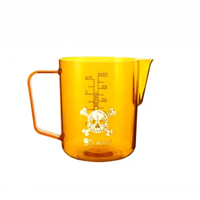 Acryl-Latte-Art-Tasse mit skaliertem Milchkännchen, 600 ml - 9