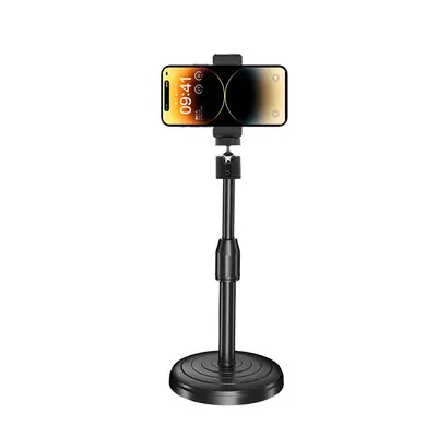 Üretici toptan cep telefonu canlı yayın standı masaüstü kaldırma çok fonksiyonlu cep telefonu standı evrensel gimbal disk standı - 6