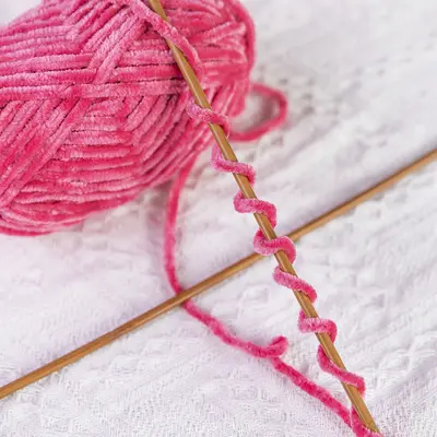 Dickes Chenillegarn, Goldsamt, für DIY-Handarbeit