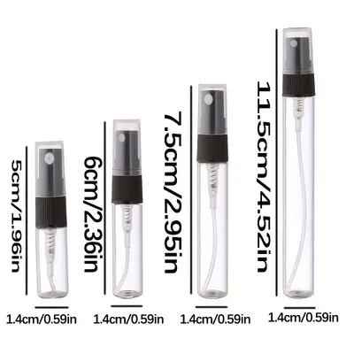 2ml 3ml 5ml 10ml Doldurulabilir Parfüm Numune Şişesi Cam Sprey Şişe Deneme Paketi - 9