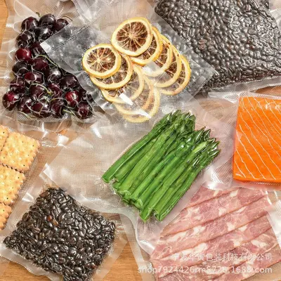 Embossed Vacuum Bags for Kitchen Food Storage, for Vacuum Sealer