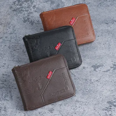 Men's Short Wallet, Multi-Card Slots, Large Capacity Coin Pocket - 5