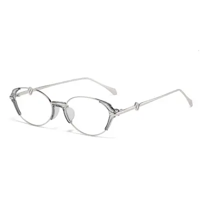 Small Brown Narrow Oval Polarized Sunglasses for Women, Retro Style - 11